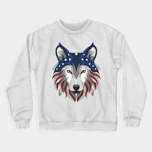 American wolf Crewneck Sweatshirt